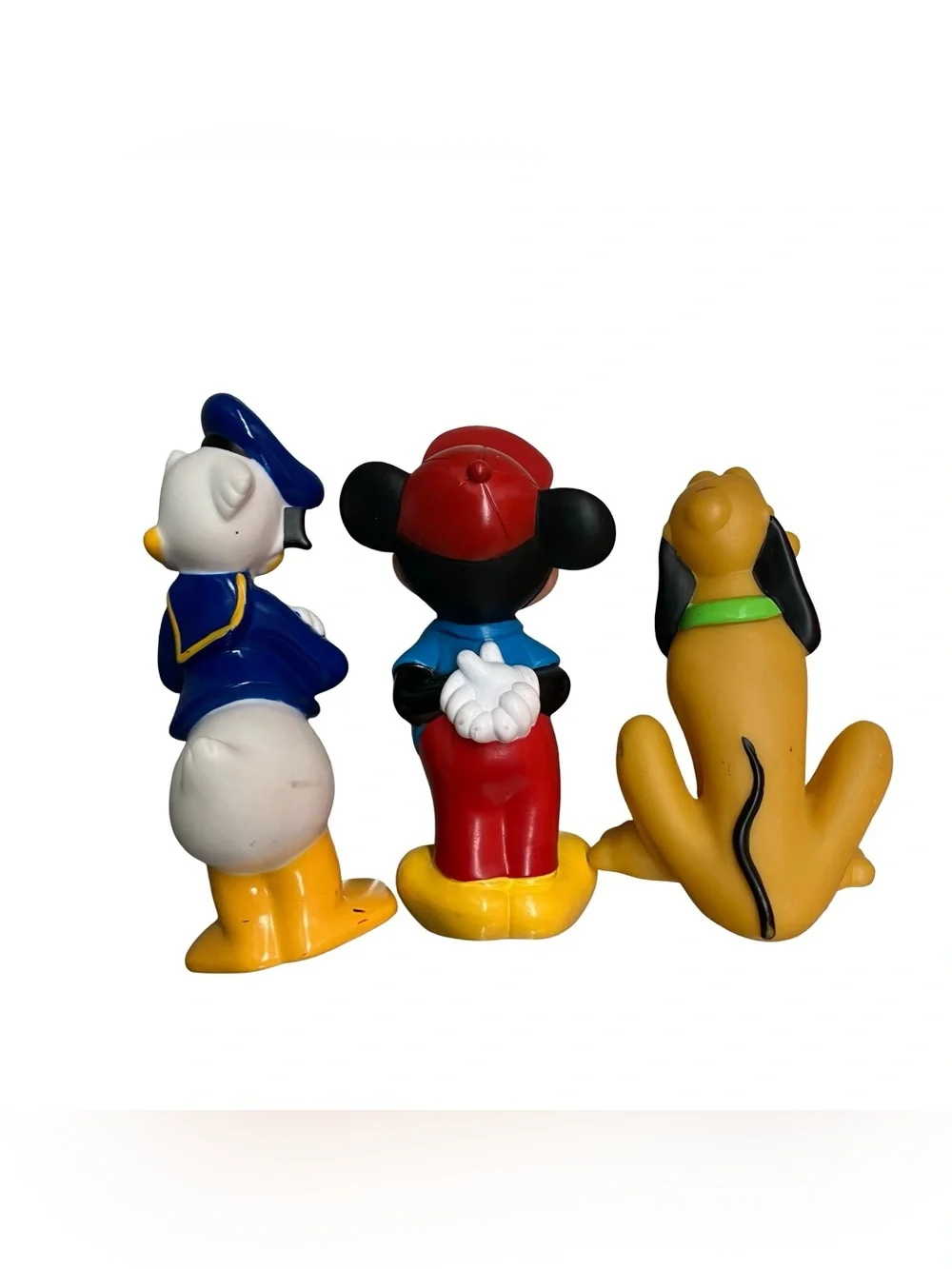VTG 1980's Mickey Daisy Minnie & Friends Rubber Bath Tub Toys Lot Pluto Donald